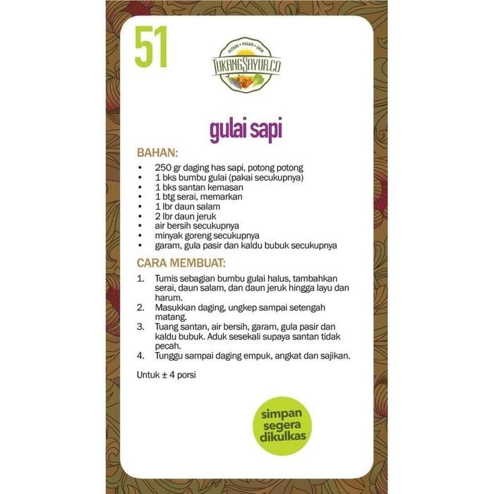 BebasOngkiirr- Gulai Sapi / Pack