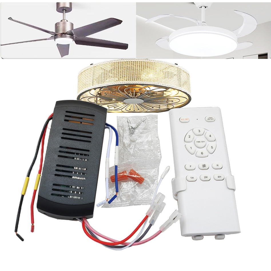 Frequency Conversion Ceiling Fan Remote Control Kit Light High Voltage 6-Speed Remote Receiver