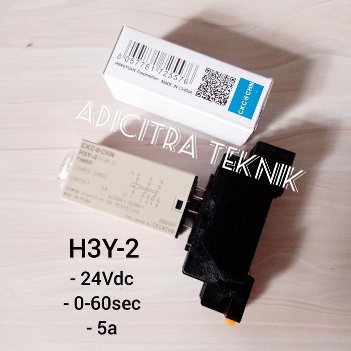 Timer H3Y-2 24Vdc (60S) Terbaru!!!