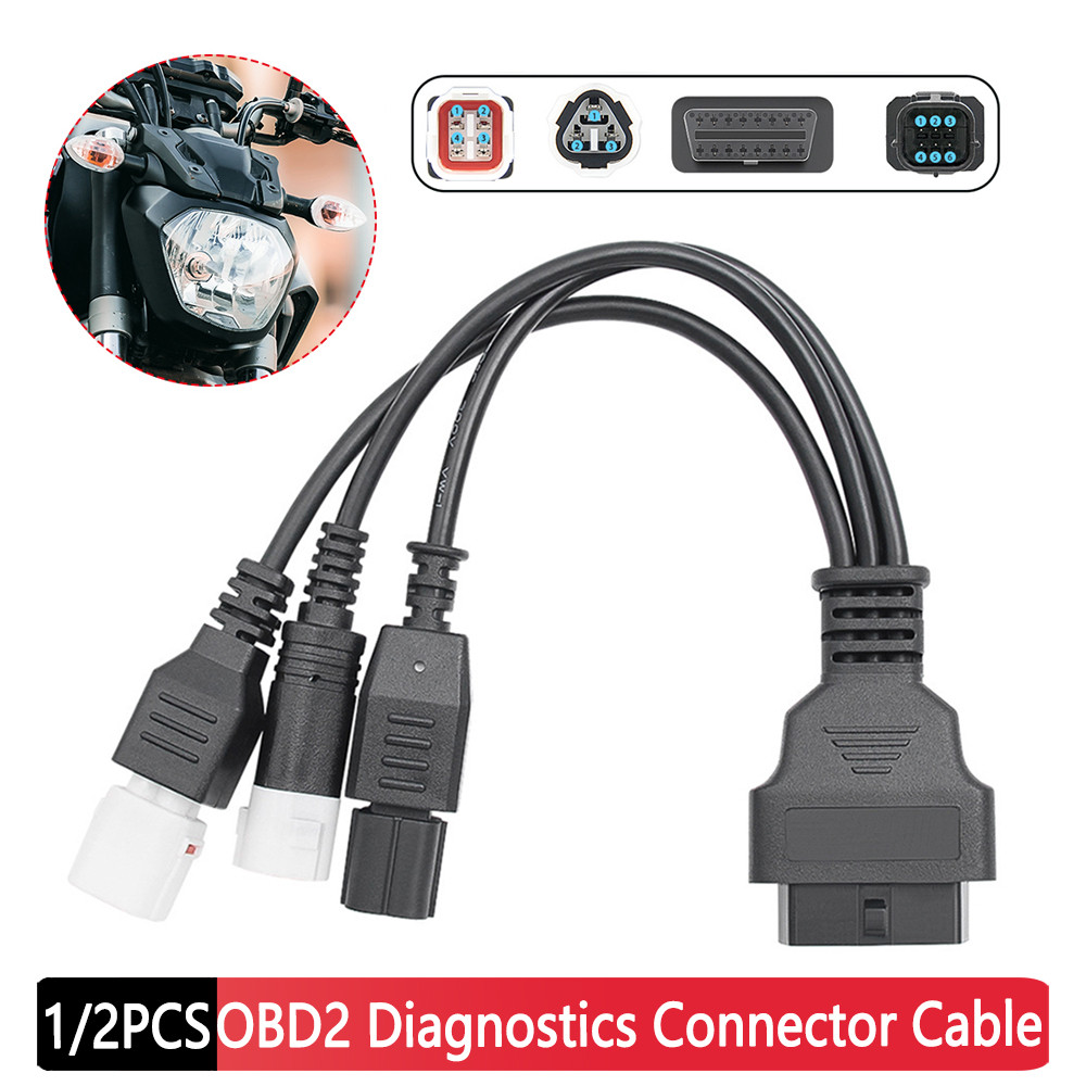 OBD2 Diagnostics Connector Cable 3 4 6 Pin Code Reader Adapter Cable Motorcycle OBD2 Scanner Connector for Honda Motorcycle