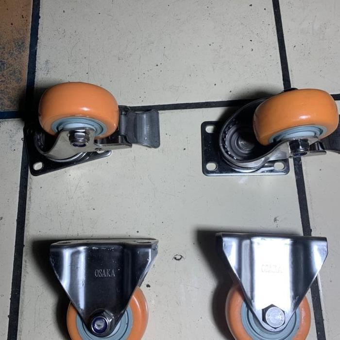 Roda Pu Stainless Taiwan 3" Pu