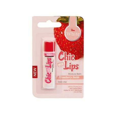 viva white chic on lips moisture balm
