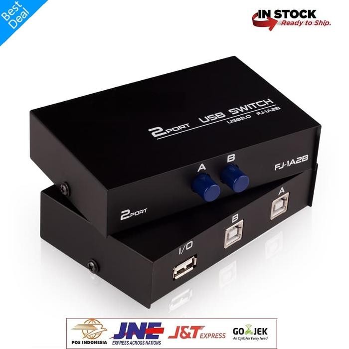 Pilihan- Switch Usb 2 Port - Manual Switch Printer 2 Port - Data Switch