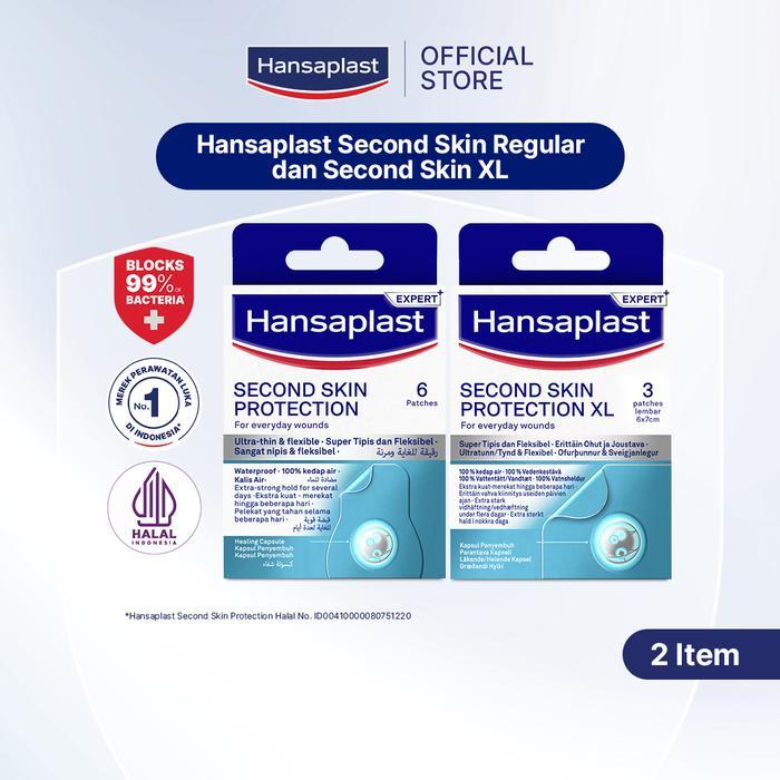 Hansaplast Second Skin Regular dan Second Skin XL