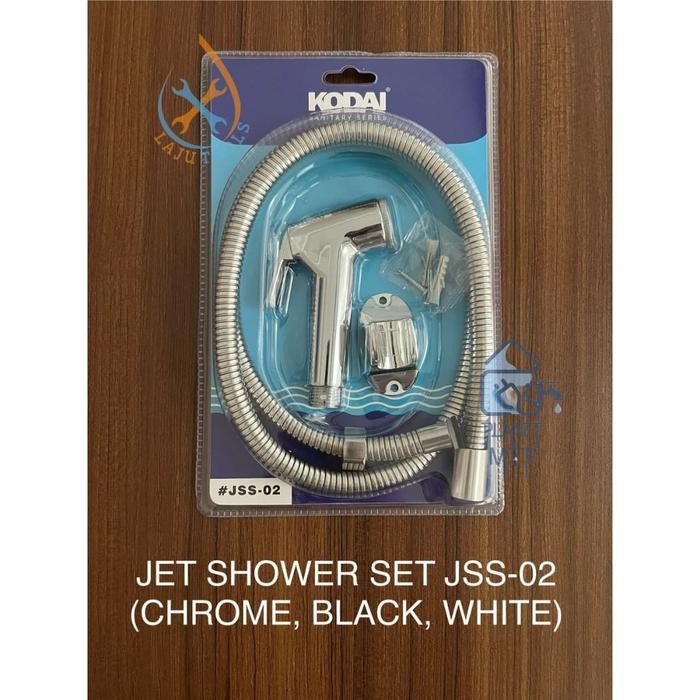 *****] JET SHOWER KODAI SET - ( Chrome / Putih )