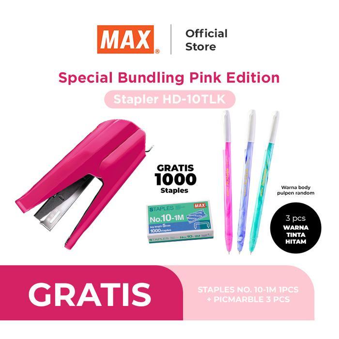 Max Stapler Hd-10Tlk Pink Diskon Sell