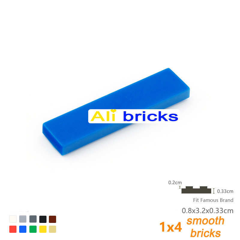600pcs DIY Building Blocks Smooth 1x4 Dots Thin Figure Bricks Educational Creative Size Compatible