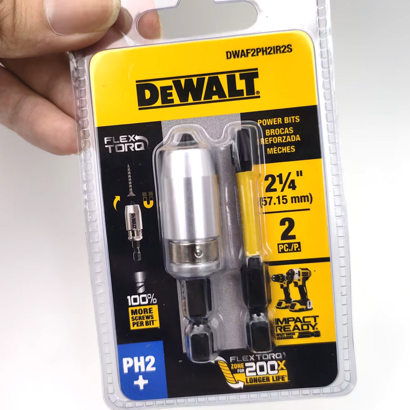 DEWALT DWAF2PH2IR2S FlexTorq Impact Screwdriver Bit Set, 2-Pack PH2 2-1/4" Bits