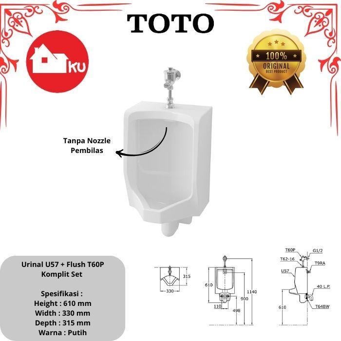 Urinal TOTO U57 Komplit Set