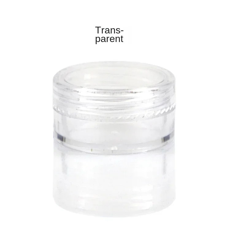 100pcs 2g/5g/10g Empty Cosmetic Makeup Jar Pots Plastic Sample Container Transparent Sample Bottles