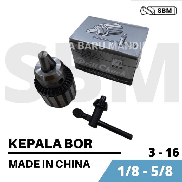 Drill Chuck / Kepala Bor Cap Kuda 1/8-5/8" (3-16)