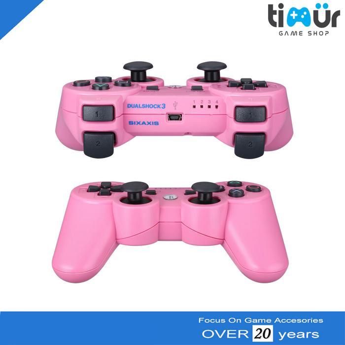 Stik Stick Controller PS3 Wireless Warna Pink