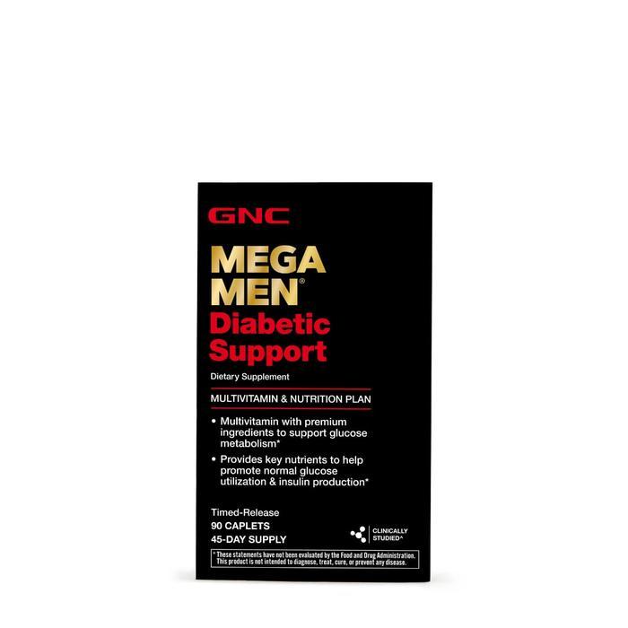 GNC Mega Men Diabetic Support - 90 Caplets (45 Servings)