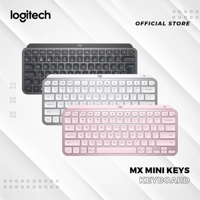 ASLI Logitech MX Keys Mini Keyboard Wireless Bluetooth Backlit For Mac READY STOCK