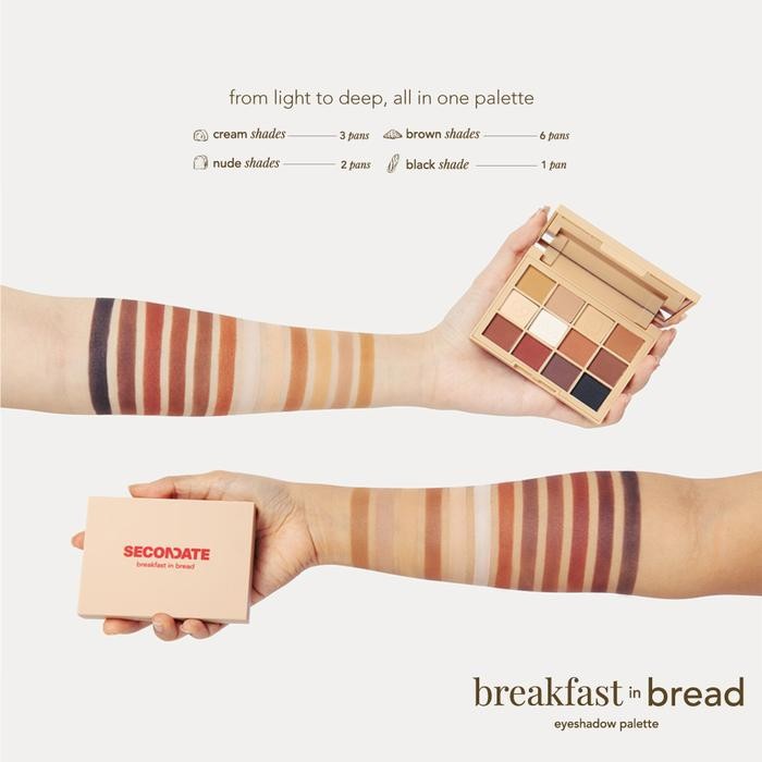 Pilihan- Secondate Breakfast In Bread Eyeshadow Palette
