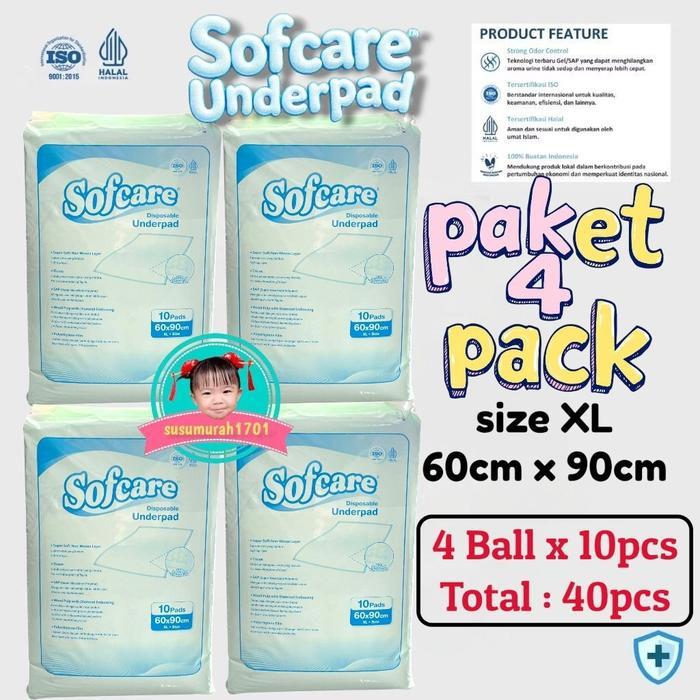 (4Ball)SoFCare Underpad Xl
