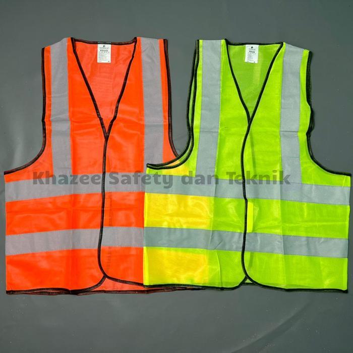 NEW!! Rompi safety polyester 4 line basic / Rompi proyek gosave