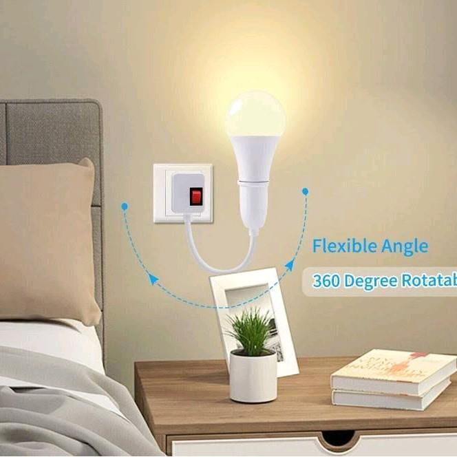 NEW!! Fitting Lampu Flexible E27 Fitting Holder Converter
