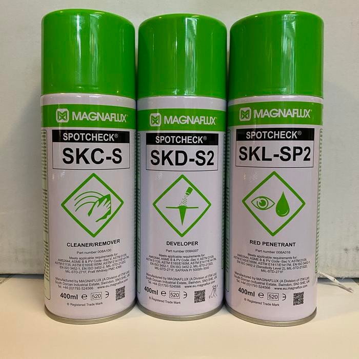 Pilihan- Spotchek Magnaflux(Cleaner-Developer-Penetrant)