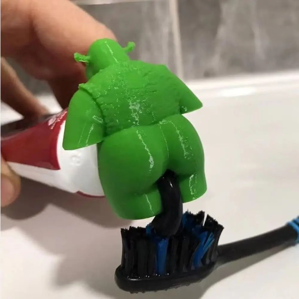Bathroom Supplies Shrek Pooping Toothpaste Topper Toothpaste Hat Toothpaste Dispenser Toothpaste Cap