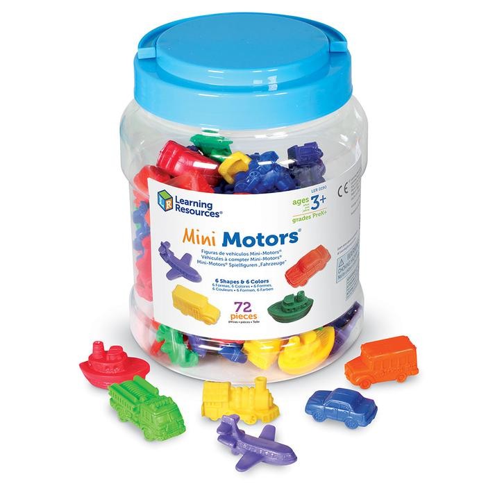 TERMURAH Learning Resources Mini Motors Counters Educational Vehicle Counters for Sorting And