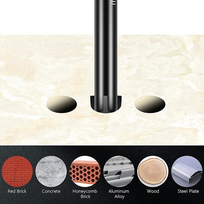 Ceramic Tile Cross Four Blade Drill Multi-functional Drill Set Triangular Handle Hole Opener Cuteney