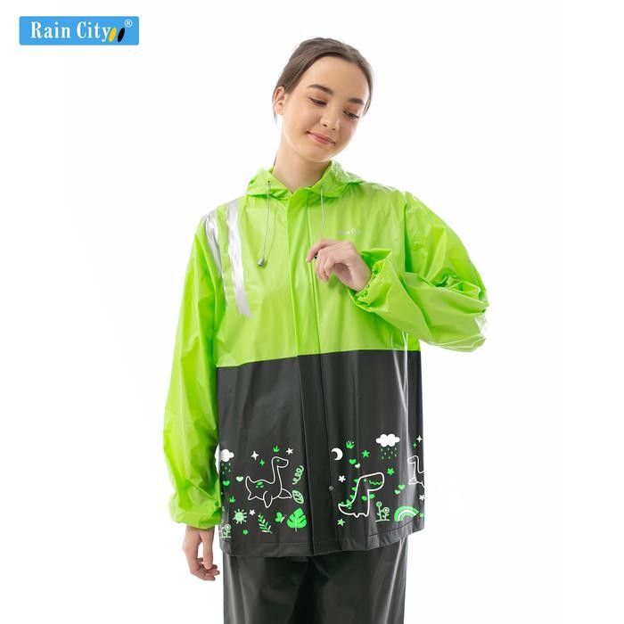Pilihan- Jas Hujan Setelan Basic Doodle - 67161