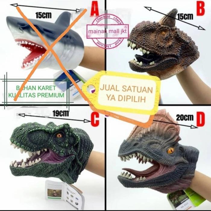 Mainan handpuppet dino - boneka tangan dinosaurus - handpuppet dino