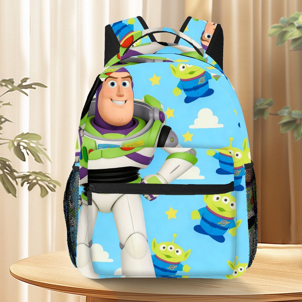 1pc Toy Story Buzz Lightyear Pattern Printed Backpack, adjustable shoulder strap, essential for