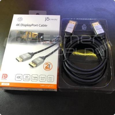 J5CREATE JDC42 4K DISPLAYPORT CABLE