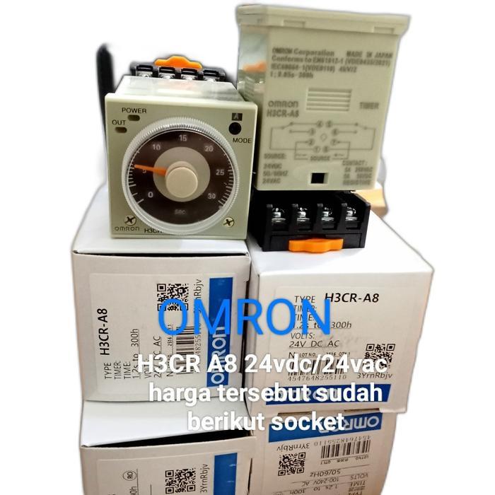 Promo! Timer Omron H3Cr A8 24 Vdc 1Set
