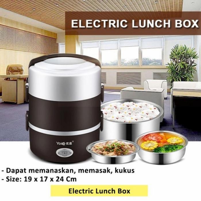 COD! Magic Com Mini - Electric Lunch Box + Egg Boiler Magicom ORIGINAL