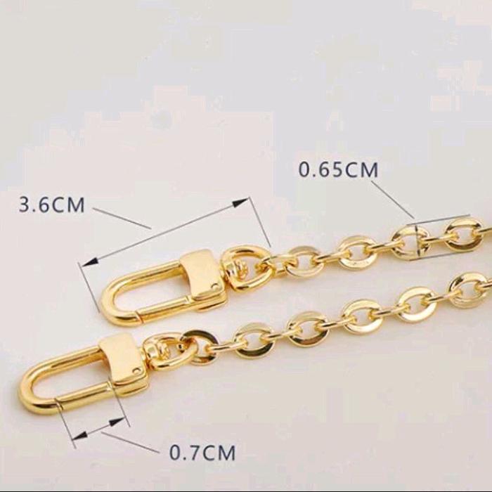 Sling bag chain with snap hook (gold)
