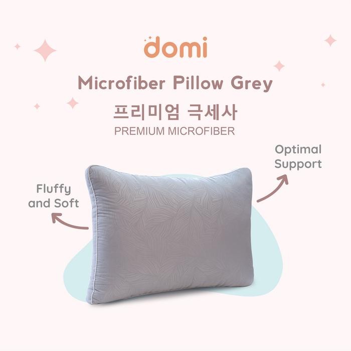 Domi Bantal Microfiber Grey / Pillow