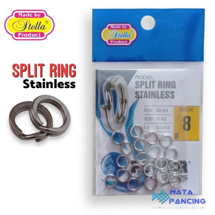 PJS SPLIT RING STELLA SS-304 (STAINLESS STEEL)