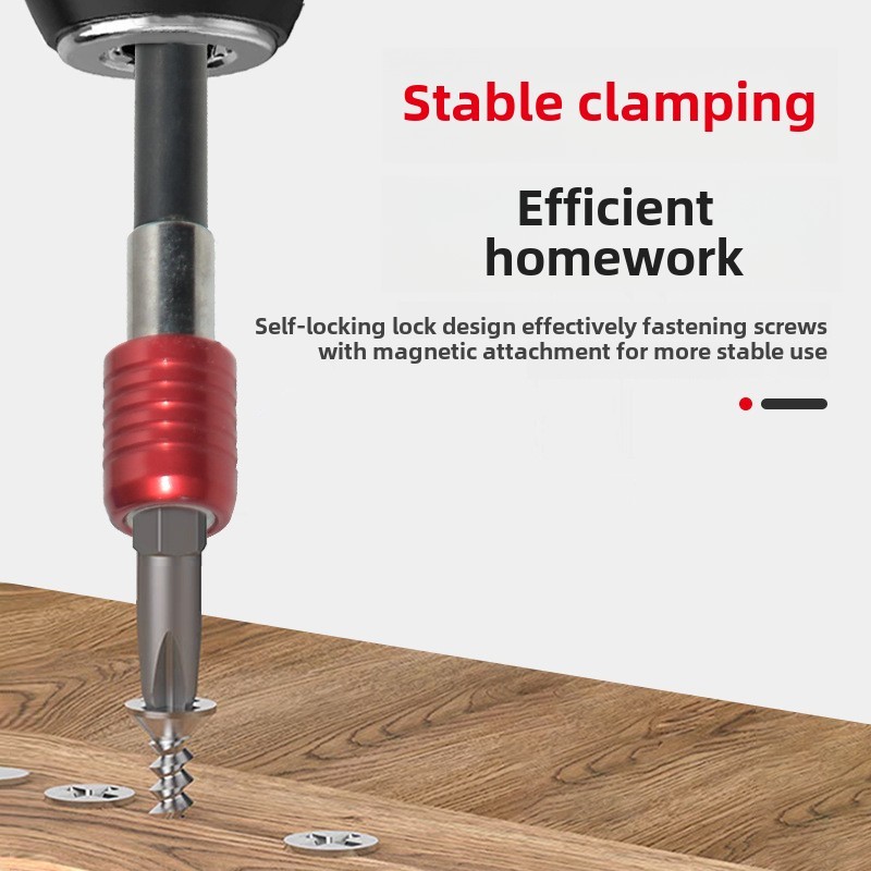 1pc Hexagonal Handle Red Extended Quick Release Self-locking Extension Rod Extension Rod 300mm