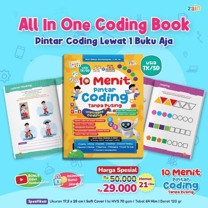 10 MENIT PINTAR CODING TANPA PUSING BUKU ANAK