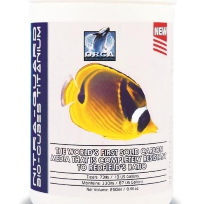 ORCA NITRA GUARD BIO CUBES TITANIUM 250ML REMOVE NITRATE W/FILTER BAG