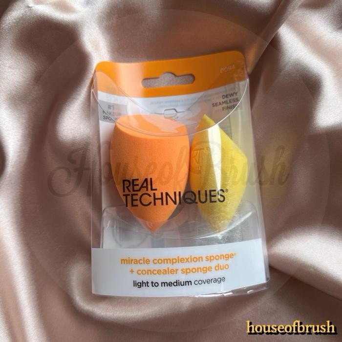 Real Techniques Miracle Complexion Sponge + Cocealer Sponge Duo Sponge Make Up