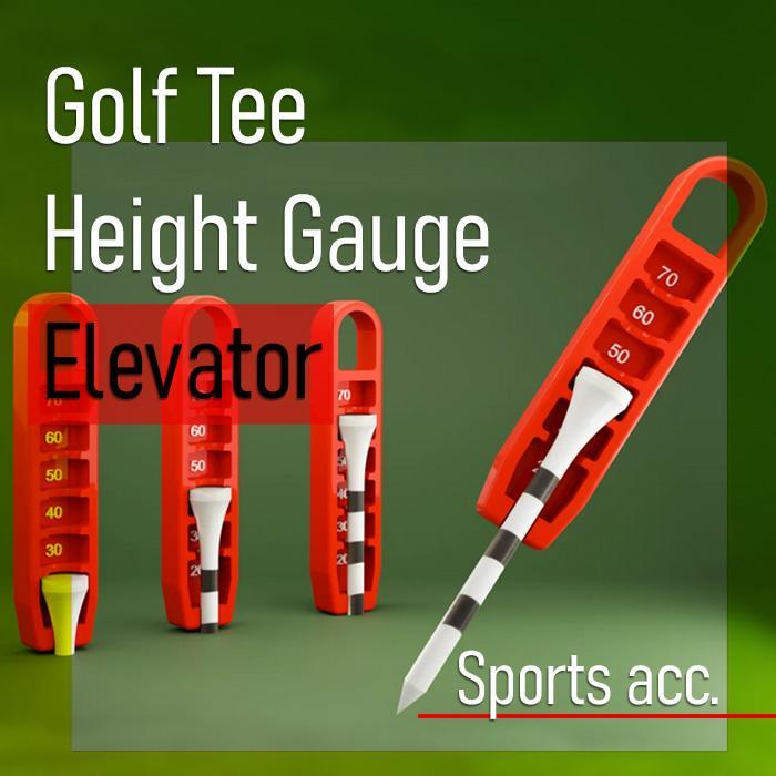 Golf Tee Height Gauge Elevator Adjustable For Consistent And Precise Swing Terbaru!!!