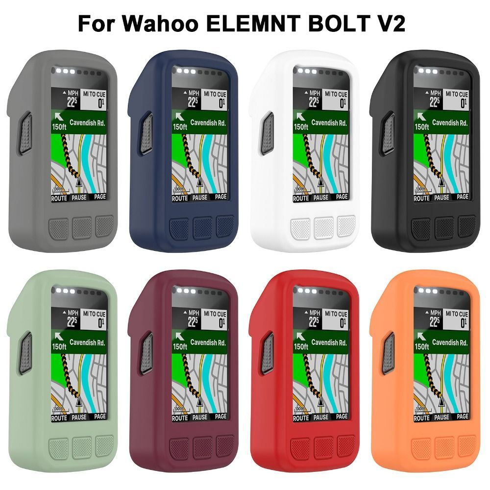 Silicone Anti-Collision Shell Protector Case For Wahoo Elemnt Bolt V2 Bicycle Computer Cycling