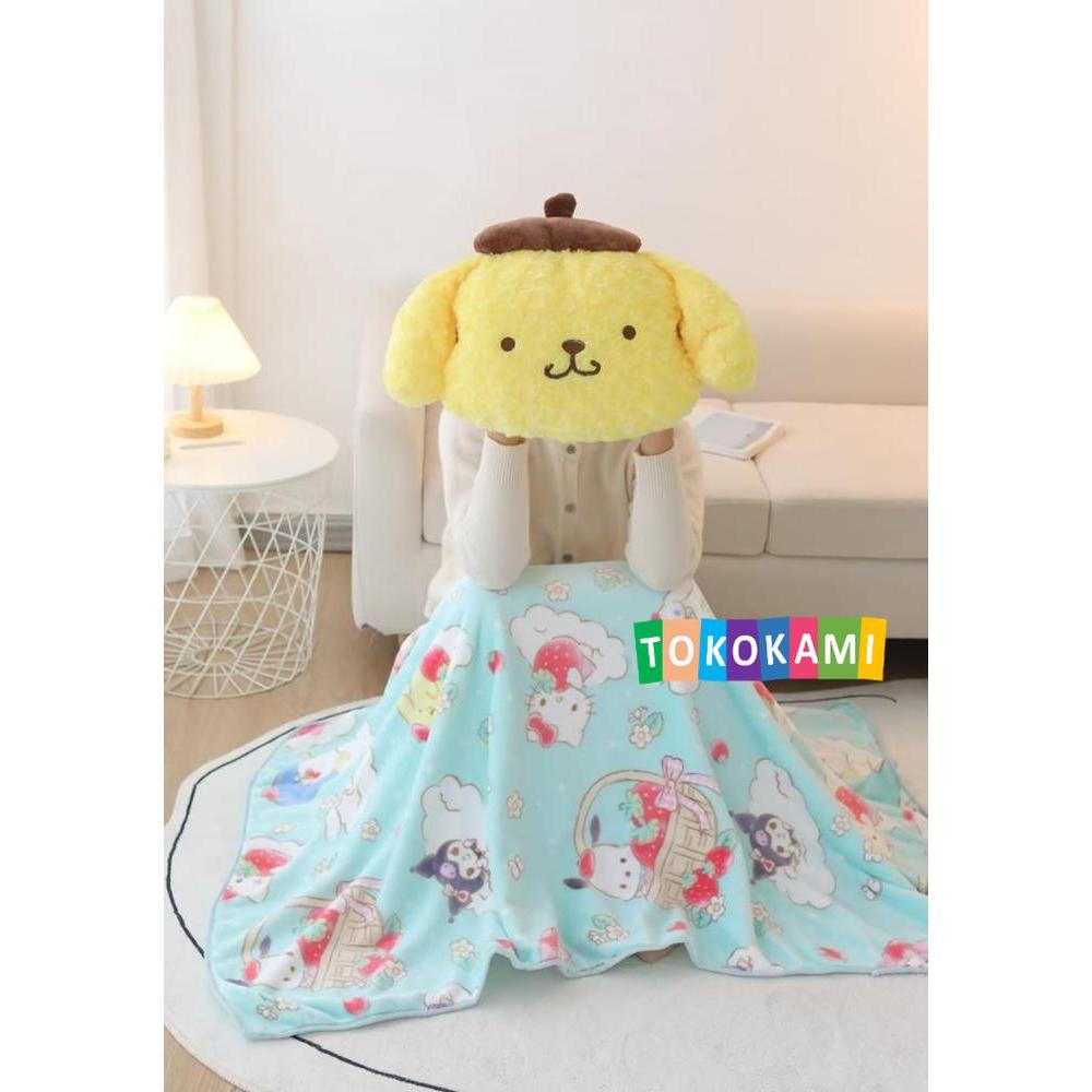 Balmut Bantal Selimut Pompompurin