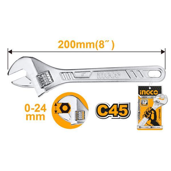 Kunci Inggris 8 Inch Basic INGCO - HADW131082