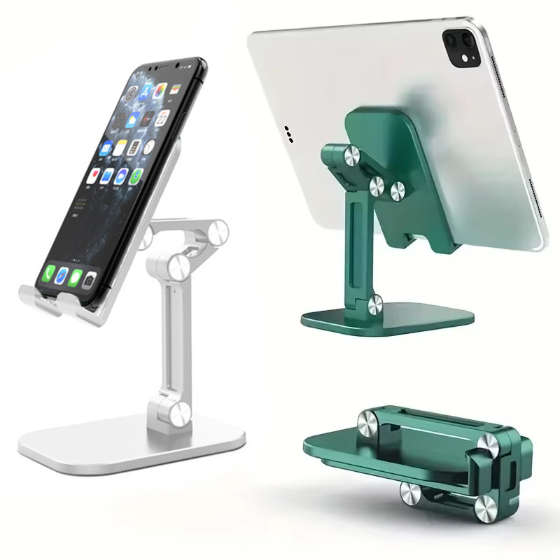 Three Sections Foldable Bracket Mobile Phone Holder Table Desktop Holder Adjustable Phone Stand For