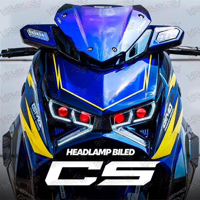 Headlamp BILED Projector JPA CS XMAX Connected - Red