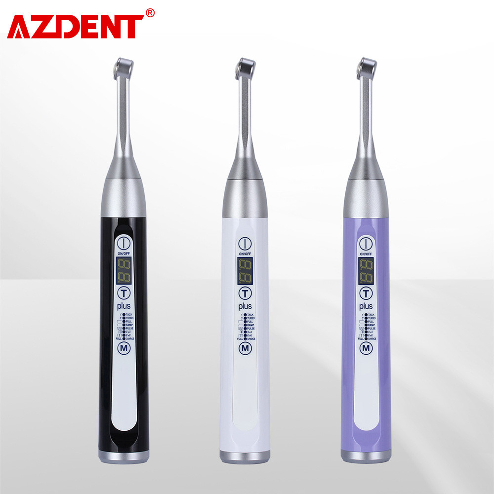 AZDENT Dental Wireless LED Plus 105 Cure Light Lamp 1 Second Curing