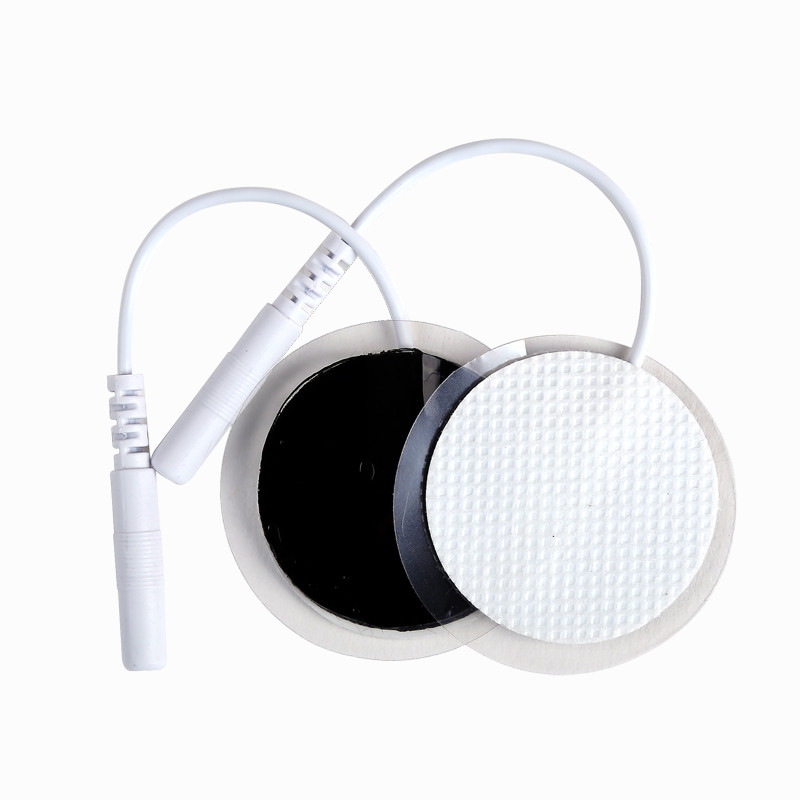 3.2cm Circular White Electrode Pads For Nerve Muscle Stimulator Massager Patch Machine