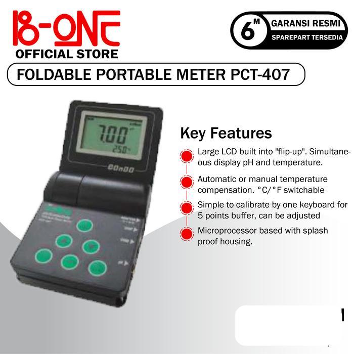 Multi Meter pH/ORP/Cond/TDS/Salt/Temp Portable PCT 407