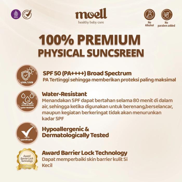 Sunscreen Anak & Bayi SPF 50+ Moell