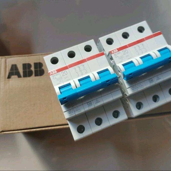 Mcb 3 Phase Abb 20A Asli Pln
